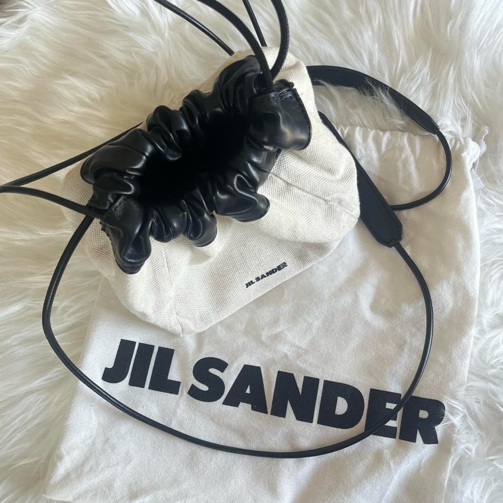 JIL SANDER Off-White Dumpling Bucket Bag